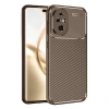 Honor 200 Kılıf Auto Focus Karbon Kapak - Kahverengi