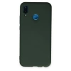 Huawei P20 Lite Kılıf Nano İçi Kadife Silikon - Koyu Yeşil