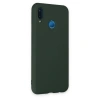 Huawei P20 Lite Kılıf Nano İçi Kadife Silikon - Koyu Yeşil