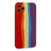 İphone 11 Pro Kılıf Ebruli Lansman Silikon - Kırmızı-mor