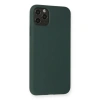 İphone 11 Pro Max Kılıf Nano İçi Kadife Silikon - Koyu Yeşil