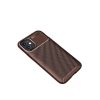 İphone 12 Mini Kılıf Auto Focus Karbon Kapak - Kahverengi