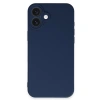 İphone 16 Plus Kılıf First Silikon - Lacivert
