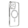 İphone 16 Pro Kılıf Joke Simli Magneticsafe Kılıf - Gümüş