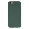 İphone 6 Kılıf Nano İçi Kadife Silikon - Koyu Yeşil