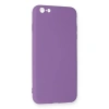 İphone 6 Plus Kılıf Nano İçi Kadife Silikon - Mor