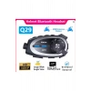 Q29 Motosiklet Kask Bluetooth Kulaklık Eşleşmeli 1080p Kamera Geniş Açı Su Geçirmez Intercom