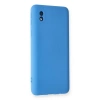 Samsung Galaxy A01 Core Kılıf Nano İçi Kadife Silikon - Mavi