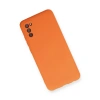 Samsung Galaxy A02s Kılıf Nano İçi Kadife Silikon - Turuncu