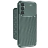 Samsung Galaxy A56 Kılıf Auto Focus Karbon Kapak - Koyu Yeşil
