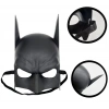 Siyah Renk Çocuk Boy Arkadan Lastikli Batman Maskesi A Kalite  20x14 Cm