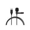 Type-c 2 Metre Double Mikrofon - Siyah
