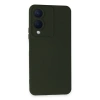 Vivo Y17s Kılıf Nano İçi Kadife Silikon - Koyu Yeşil