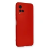 Vivo Y21s Kılıf Nano İçi Kadife Silikon - Kırmızı