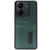 Xiaomi Redmi 13c Kılıf Sara Kartvizitli Deri Kılıf - Koyu Yeşil