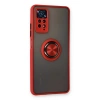 Xiaomi Redmi Note 11 Pro Kılıf Montreal Yüzüklü Silikon Kapak - Kırmızı