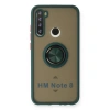 Xiaomi Redmi Note 8 Kılıf Montreal Yüzüklü Silikon Kapak - Yeşil