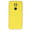 Xiaomi Redmi Note 9 Kılıf Nano İçi Kadife Silikon - Sarı