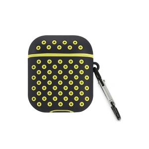 Airpods 2 (2.nesil) Spor Delikli Kılıf - Siyah-sarı