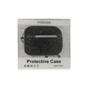 Airpods Pro (1.nesil) Spell Simli Kılıf - Siyah