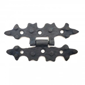 Antika Tarz Dekoratif Pirinç Yıldız Menteşe - 84x44 Mm, Oksit