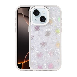 Apple İphone 14 Lumi Desenli Kapak - Beyaz