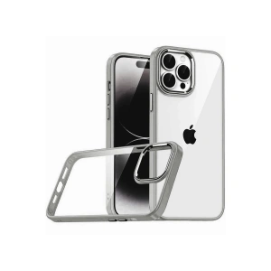 Apple İphone 15 Pro Max Razer Lensli Silikon - Titan Gri