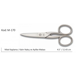 Europe Kalın Nakış Makası Süper Kalite No:4.5 11,43 Cm