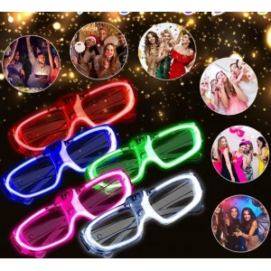 Glow Model 3 Farklı Fonksiyonlu Işıklı Parti Gözlüğü Karışık Renk 12 Adet
