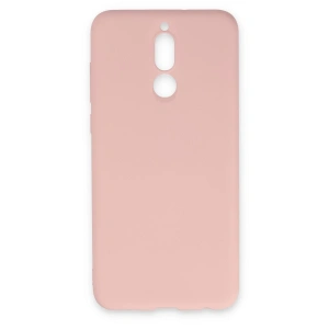 Huawei Mate 10 Lite Kılıf Nano İçi Kadife Silikon - Pudra