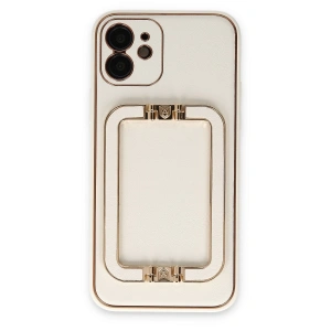 İphone 12 Kılıf Coco Elit Kapak - Beyaz