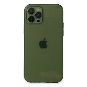 İphone 12 Pro Kılıf Fly Lens Silikon - Yeşil