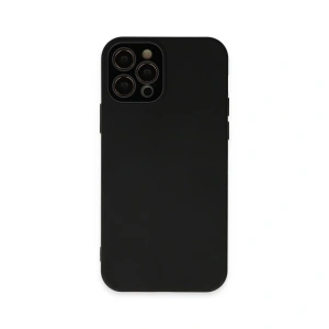 İphone 12 Pro Kılıf Lansman Glass Kapak - Siyah