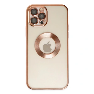 İphone 12 Pro Kılıf Slot Silikon - Rose Gold