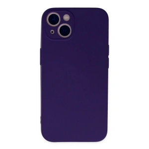 İphone 13 Mini Kılıf Nano İçi Kadife Silikon - Mor