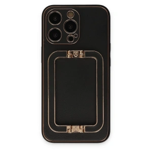 İphone 13 Pro Max Kılıf Coco Elit Kapak - Siyah