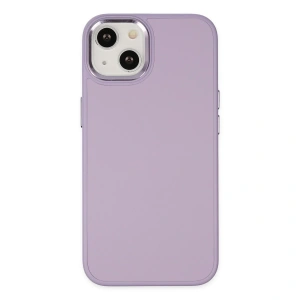 İphone 14 Plus Kılıf Asya Deri Silikon - Lila