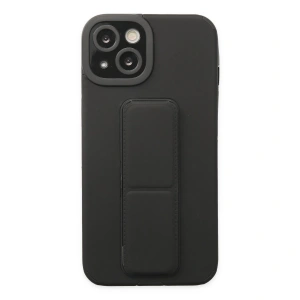 İphone 14 Plus Kılıf Mega Standlı Silikon - Siyah