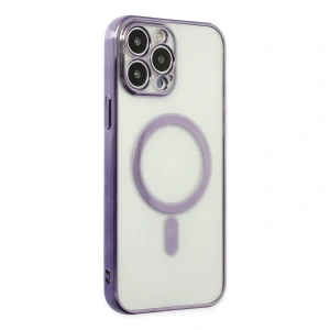 İphone 14 Pro Kılıf Magneticsafe Lazer Silikon - Mor