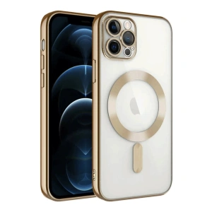 İphone 14 Pro Max Kılıf Kross Magneticsafe Kapak - Gold