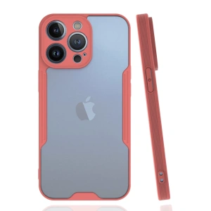 İphone 14 Pro Max Kılıf Platin Silikon - Pembe