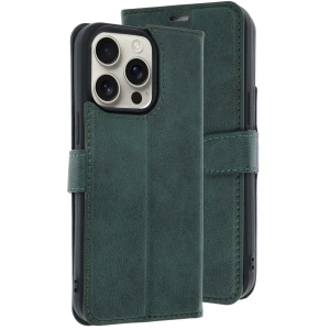 İphone 15 Pro Max Kılıf Trend S Plus Kapaklı Kılıf - Koyu Yeşil