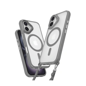 İphone 16 Kılıf Enka Magsafe Silikon Kılıf - Titan Gri