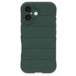İphone 16 Plus Kılıf Optimum Silikon - Koyu Yeşil