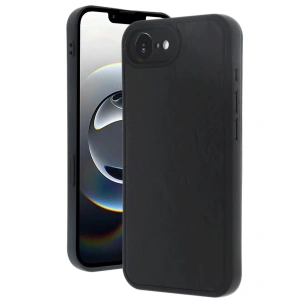 İphone 16e Kılıf Aras Deri Kapak - Siyah