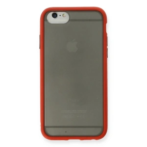 İphone 6 Kılıf Montreal Silikon Kapak - Kırmızı
