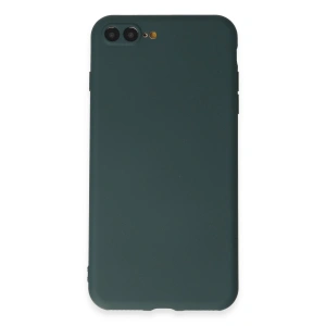 İphone 7 Plus Kılıf First Silikon - Koyu Yeşil