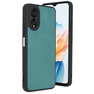 Oppo A38 Kılıf Aras Deri Kapak - Açık Yeşil