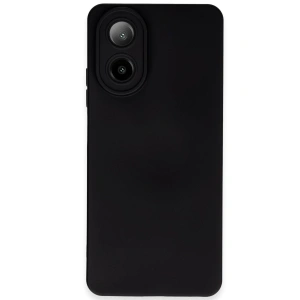 Oppo A38 Kılıf Nano İçi Kadife Silikon - Siyah