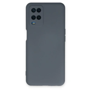 Oppo A54 4g Kılıf Nano İçi Kadife Silikon - Gri